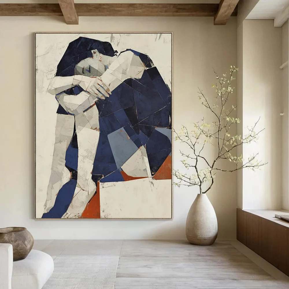Figure Original Sellers Abstract White Abstract Artwork 598KL
